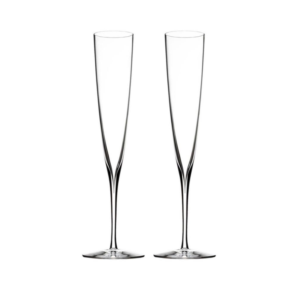 NWT: Waterford Elegance Champagne Trumpet Flute, Pair